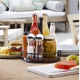 thumbnail image 4 of Pfaltzgraff Anvil Cage Condiment Table Caddy 9.5x9.5x10.25 Inch Black, 4 of 5