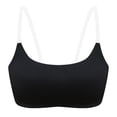 thumbnail image 1 of Women's Transparent Shoulder Strap Backless Underwire Bra, 1 of 6