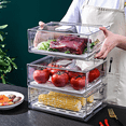 thumbnail image 4 of Refrigerator Organizer Bins with Pull Out Drawers Fridge Produce Drawer Set for Save Vertical Space, 4 of 5