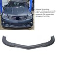 thumbnail image 4 of 3Pcs Front Bumper Lip Spoiler Splitter Sporty Look Front Lip Spoiler Splitter Protector for C Class W204 Pre Facelift C63 AMG 2007 to 2010 Car Modification Tools, 4 of 7