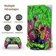 thumbnail image 3 of For PS5 Skin Disc Edition Anime Console and Controller Vinyl Cover Skins Wraps for PlayStation 5 Disc Version CD-ROM Version, 3 of 6