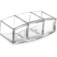 thumbnail image 3 of Clear Makeup Brush Holder Organizer, 3 Slot Acrylic Eyeliners Display Holder, 3 of 5