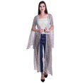 thumbnail image 1 of Moomaya Cardigan Long en Georgette de Viscose Imprimée à Manches Fendues pour Femmes, 1 of 5