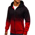 thumbnail image 3 of Qertyioot Hauts pour Hommes Mode Veste Décontractée Extérieur Manches Longues Manteau Chaud, 3 of 5