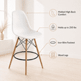 thumbnail image 3 of Aykah Eiffel Bar Stools, Set of 4, White, Counter Height, Indoor Use, Comfortable Backrest, 3 of 12