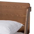 thumbnail image 2 of Baxton Studio Sadler Ash Walnut Brown Finished Wood King Size Platform Bed, 2 of 10