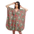 thumbnail image 1 of Moomaya Robe Courte de Caftan de Plage, Robe de Couverture Imprimée, Kaftan pour Femmes, Tenue de Plage, Couverture, 1 of 4