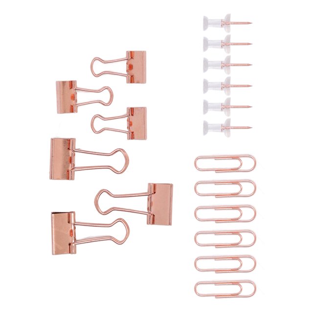 Clips Office Clips Kit Colored Metal Antirust Push Pins Paper Clips Binder Sets Paper Storage Decoration Office Supplies