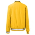 thumbnail image 5 of MIASHUI Women Bomber Jacket Lightweight Jacket Zip Up Coat Casual Bomber Jacket,Yellow,L, 5 of 5