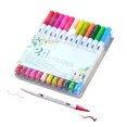 thumbnail image 1 of 24 Colors Dual Tips Brush Pens Art Markers Brush and Fine Point Colored Pen for, 1 of 8