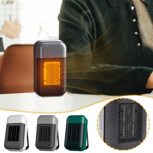 Aidoshy Électrique Space Chauffe-eau, 500W Space Réchauffeur avec thermostat, PTC Chauffage de bureau électrique en céramique/portable, Protection anti-dérapante, Convient aux bureaux,Bureau de bureau à domicile