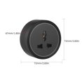 thumbnail image 4 of Yeacher Universal 3-Pin Track Sockets Power Sockets Adapter Power Track Socket Outlet Versatile Electric Mobile Track Socket Slidable Wall Outlet with Blue LED Ring, 4 of 8