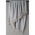 thumbnail image 1 of Rizzy Home 50 In. X 60 In. Silver Classic Cable Knit Throw With Foil Print, 1 of 1