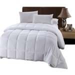 Goose Down Conforteur, taille du roi de Californie, 300 Nombre de fils 100% Coton Coquille solide, 600FP, 40 Remplir l'once