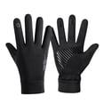 thumbnail image 2 of KLKCMS Winter Gloves Anti Slip with Touchscreen Fingers for Climbing Riding Fishing Black L, 2 of 9