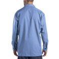 thumbnail image 2 of Dickies Mens Long-Sleeve Work Shirt, S, Gulf Blue, 2 of 6