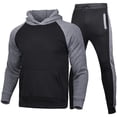 thumbnail image 1 of XZNGL Mens Jogging Suits Sets Mens Jogging Suit Sports Hoodie Set Two-Piece Jacket with Hood and Pockets Long Sleeve Hooded Set Men Jogging Suits Sets, 1 of 5