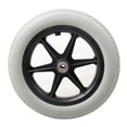 thumbnail image 4 of Roue de Remplacement de Fauteuil Roulant de 12 Pouces pour Fauteuils Roulants et Marchettes Accessoires Gris, 4 of 8