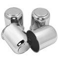 thumbnail image 1 of 3.19 Inch Center Caps Push Through for Truck RV Trailer Wheels Wheel Rims 3.19" Center Bore Chrome Steel (Fit 3.19" Bore 3.39" H) 4 Pieces, 1 of 4