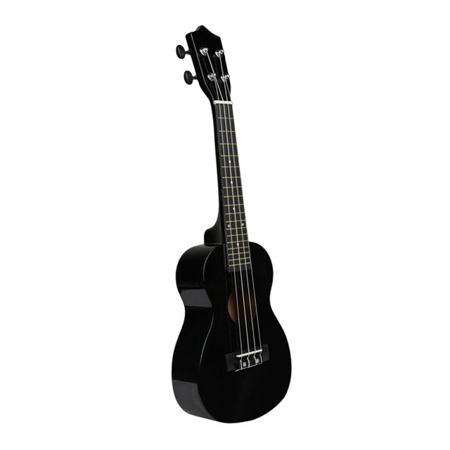 HILABEE 23 Inch Ukulele Guitar Toy 4 Strings Portable Musical Instrument for Adults Boys Black