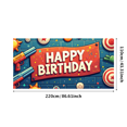 thumbnail image 1 of Colorful Arcade Themed Happy Birthday Banner Backdrop Party Decorations for Birthday Party Gaming Themed Events Photography Props Photo Booth Setups, 1 of 4