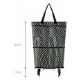 thumbnail image 3 of English Newspapers Reusable Foldable Shopping Bag 2 in 1 Home Supermarket Large Capacity Bag, 3 of 5