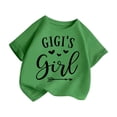 thumbnail image 3 of JAKANYQ T-shirts Graphiques Mignons pour Filles Tout-Petits Col Rond Manches Courtes T-Shirt d'Été Décontracté Vert 9-10 Ans, 3 of 5