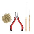 thumbnail image 4 of lionlar Hair Extension Kit Plier Plus Pulling Hook Bead Device And Loop Tool Kits - 8# 8, 4 of 6