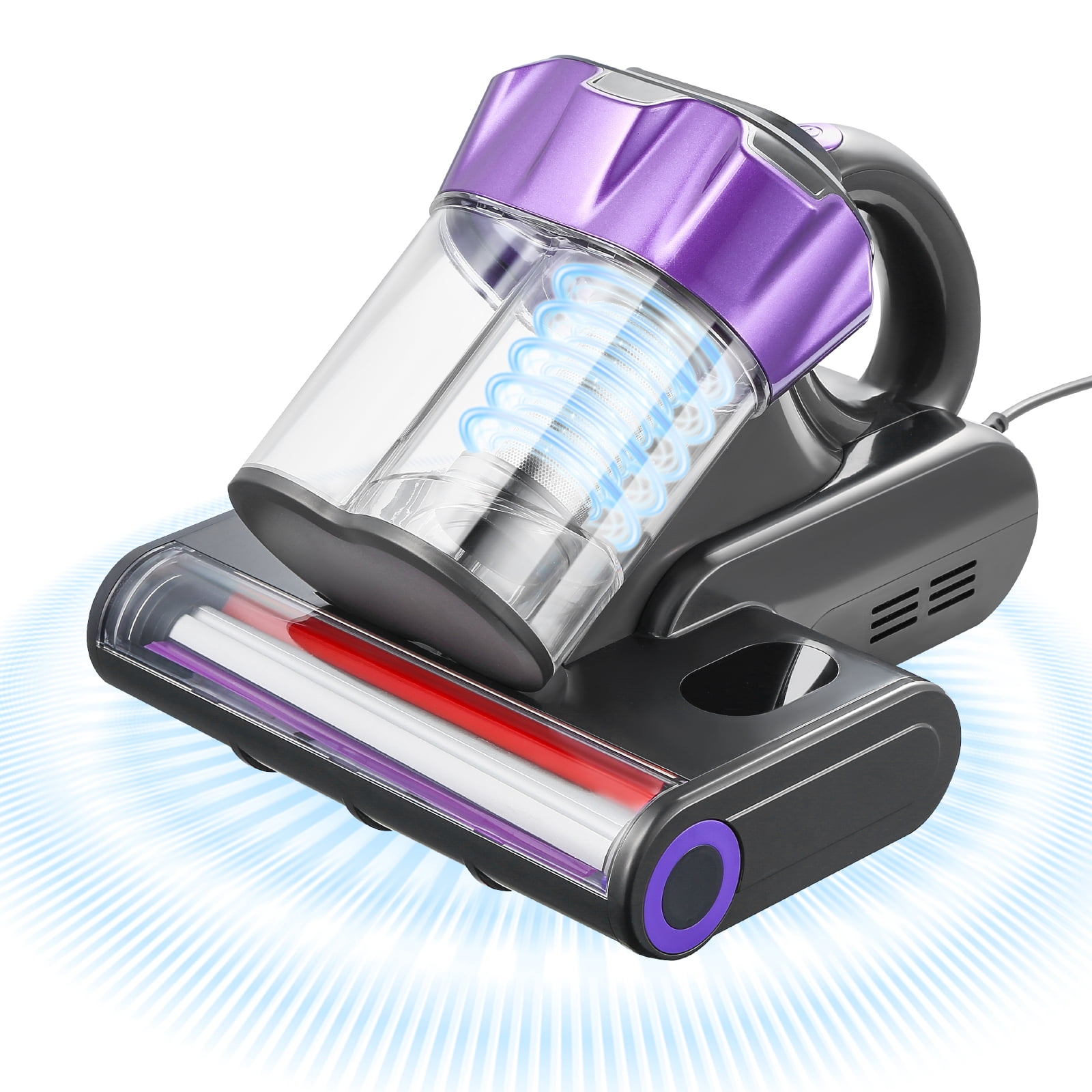 VEVOR Mattress Vacuum Cleaner with 18Kpa Powerful Suction HEPA Filter 550W Gray
