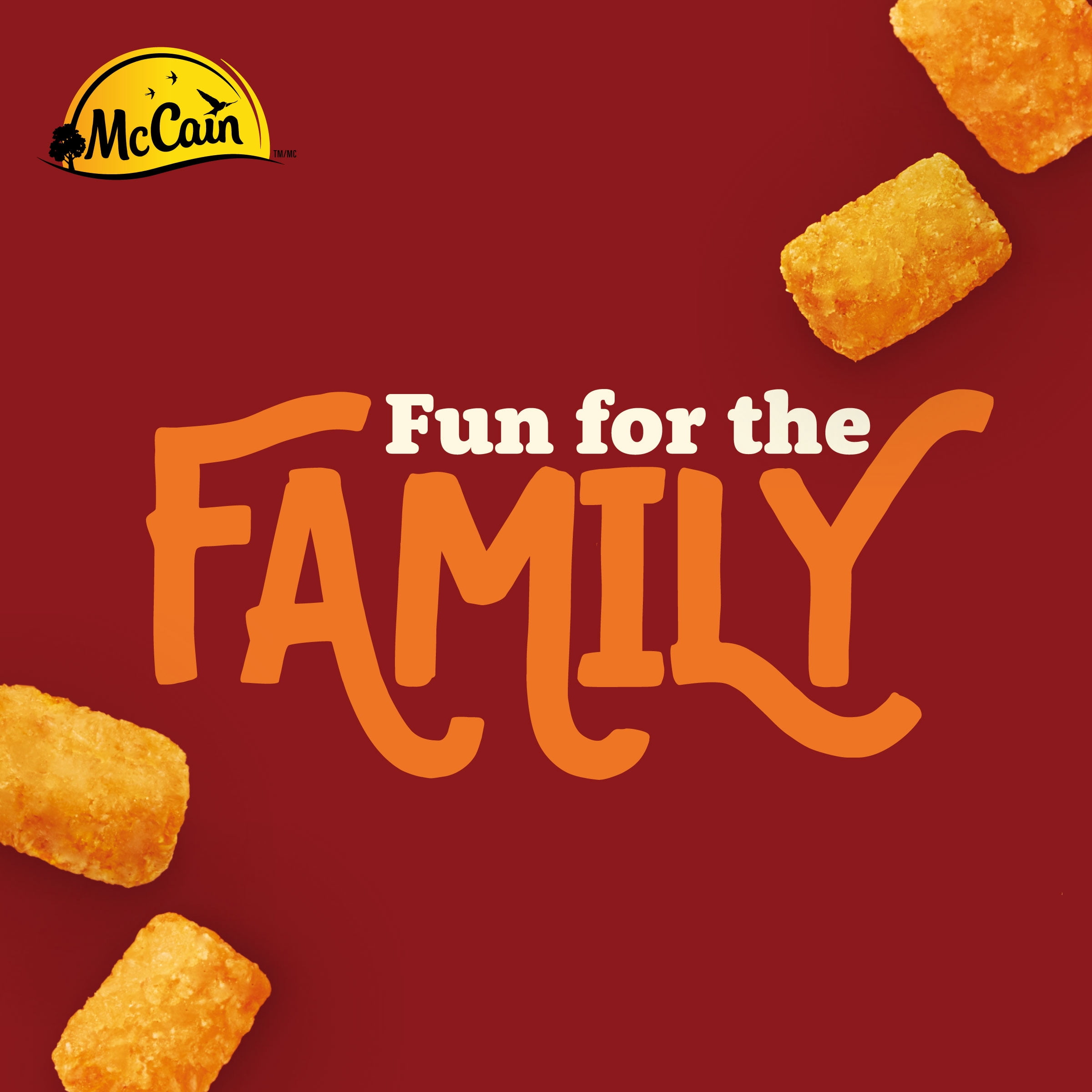 McCain® Tasti Taters®, Bouchées Croustillantes de Pommes de Terre Faites au Canada à Partir d'Ingrédients Canadiens et Importés 1.8kg
