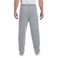 thumbnail image 2 of Jerzees Mens NuBlend Elastic Bottom Sweatpants, 2X, Athletic Heather, 2 of 3