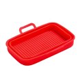 thumbnail image 2 of Fryer Tray Bake Plate Baking Supplies Heating-resistance Compact Non-stick Smooth Surface Baking Size Smooth Surface Washable Multicolored Kitchen Gadget Red, 2 of 8