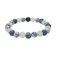 thumbnail image 2 of Calming Bracelets For Adults Natural Stone Howlite Aquamarine Jewelry For Mental Health And Anxiety, 2 of 6