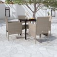 thumbnail image 1 of vidaXL 5 Piece Garden Dining Set with Cushions Beige and Black, 1 of 4