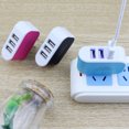 thumbnail image 4 of Universal Candy Color 3 USB Multi-Port Wall Charger US Plug Wall Adapter Cube Block AC 110-220V 5V, 4 of 6