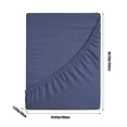 thumbnail image 3 of Dadatutu Queen Fitted Sheet, Microfiber 12Inch Deep Pocket Fitted Sheet, Soft, Wrinkle-Free, Stain-Resistant, Shrinkage & Fade Resistant, Easy Care, 60X80X12Inch, 3 of 5