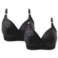 thumbnail image 1 of Bras for Women, 2PCS Womans Printing Gathered Together Large Size Daily Bra Underwear No Rims, 1 of 6