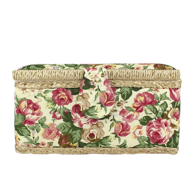 1pc Sewing Package Wooden Beginner Sew Removable Tray Pincushion For Craft Mending Storage Package Thread Portable Fabric Wooden Storage Home Desktop Makeup Bag Retro Package