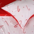 thumbnail image 3 of HITIME 100% Polyester Printed Christmas Duvet Cover Set - Queen Size 3 Piece Lightweight & Breathable Bedding Set, Soft Microfiber Comforter Cover with Zipper Closure, Christmas Classical, 3 of 8