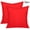 Rouge, variante sur 2 Pcs Housses de Coussin Décoratives Unies Simples Carrées Taie de Coussin Intérieur Salon Extérieur Jardin Housse de Coussin pour Voiture Sofa Lit Canapé