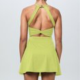 thumbnail image 4 of RXMEKW Robe Simulée Sans Manches Deux Pièces pour Femmes, Robe de Tennis et de Yoga Anti-Scandale à Col Rond, Robe Athlétique Décontractée Unie pour la Course et le Gym, 4 of 6
