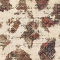 thumbnail image 1 of Ahgly Tapis d'Intérieur Carré Abstrait Or Foncé Marron, 4 Pieds Carré, 1 of 6