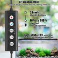 thumbnail image 3 of VEVOR Aquarium Light 18W Full Spectrum Aquarium LED Lights for 24"-30" Fish Tank, 3 of 9