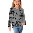 thumbnail image 3 of RXIRUCGD Chemises à Manches Longues pour Filles, Col Rond Mignon, Blouses Décontractées Élégantes (Gris, Taille : 13 Ans), 3 of 6
