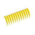 thumbnail image 3 of fastboy 12 Pieces 4 Inch Archery Arrow Feathers Fletchings Vanes Yellow, 3 of 9