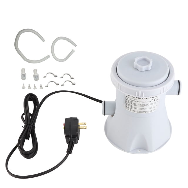 Pool Filter Pump, Easy To Install ABS Swimming Pool Water Pump Filter 300gal Improved Circulation For Sewage Treatment