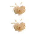 thumbnail image 2 of mmirethe Lady Fascinators Hat Adding Touch Of Glamour To Any Occasion Large Variety coffee 2Set, 2 of 6