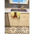 thumbnail image 2 of Carolines Treasures BB6056KTWL Easter Eggs Chocolate Labrador Kitchen Towel, 2 of 3