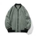 thumbnail image 1 of NJDVHB Fall Winter Coats for Men,Puffer Jacket Men,Man Solid Pockets Zipper Loose Baseball Collar Coat,Gray,M, 1 of 4