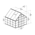 thumbnail image 4 of Serre Balance 8 pi x 8 pi - Argent Canopia by Palram, 4 of 9